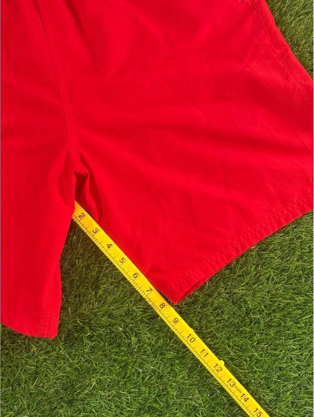 Vintage Nike Red Polyester Athletic Shorts, Men's M